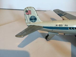 Pan Am Clipper Meteor friction Airplane N - 801 PA Japan vintage A - B, 4