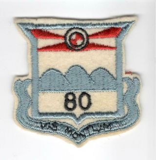 Pre Ww 2 Us Army 80th Infantry Division Wool Patch Inv M167