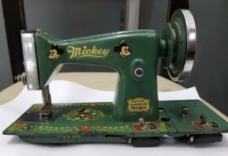 Vintage Toy Childs Mickey Electric Sewing Machine,  Japan 1960s