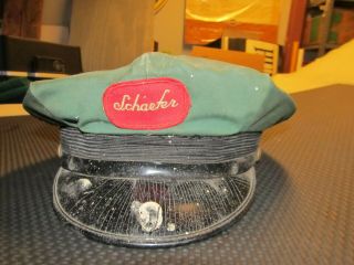 Vintage Schaefer Beer Delivery Driver Hat 1950 