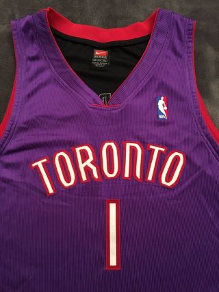 VTG NBA Jersey Toronto Raptors jersey Authentic Tracy Mcgrady Jersey Nike Rare 5