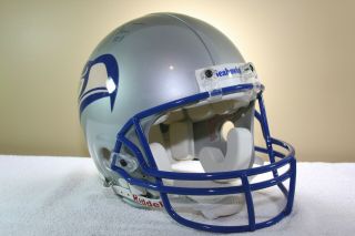 Vtg Seattle Seahawks Game Team Issued Signed Riddell Football Helmet Jim Zorn