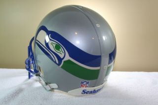 Vtg SEATTLE SEAHAWKS Game Team Issued signed Riddell Football Helmet Jim Zorn 4