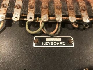 VERY RARE Vintage Teletype Corp Model 15 Keyboard WW2,  15E37,  Steampunk 3
