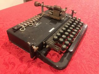 VERY RARE Vintage Teletype Corp Model 15 Keyboard WW2,  15E37,  Steampunk 5