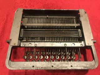 VERY RARE Vintage Teletype Corp Model 15 Keyboard WW2,  15E37,  Steampunk 6