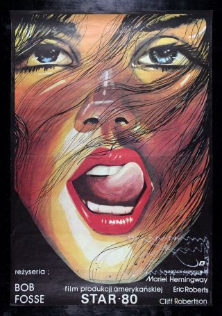 Star 80 Cinemasterpieces Polish Rare Sexy Girl Tongue Lips Movie Poster 1983