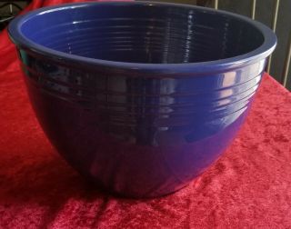 Vintage Fiesta Nesting Mixing Bowl 7 Cobalt Blue Reflected Light In Pics