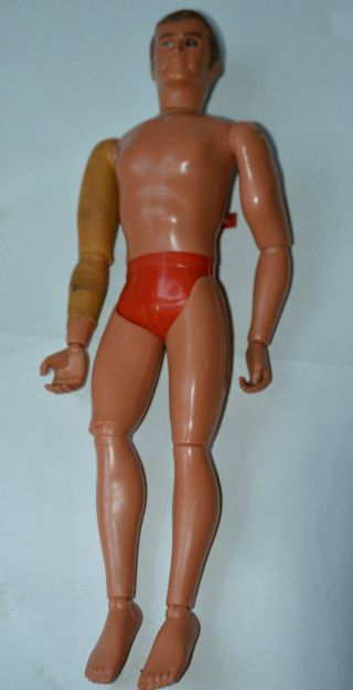 Vintage Steve Austin Doll Figure Six 6 Million Dollar Man Figure Dated 1973 5