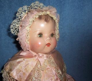 Antique Vintage MADAME ALEXANDER Baby Doll Composition Dress Tag Coat 4