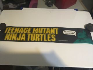 Vintage Teenage Mutant Ninja Turtles Tnmt Movie Mylar Marquee Insert Theatre