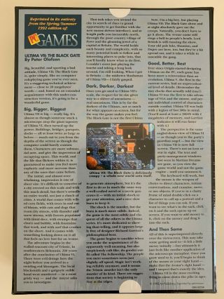 Ultima VII - The Black Gate - PC Games Edition - RARE 4