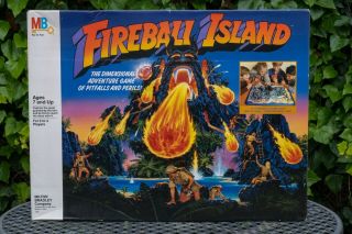 Vintage Milton Bradley Fireball Island 1986 Almost Complete 032244047084