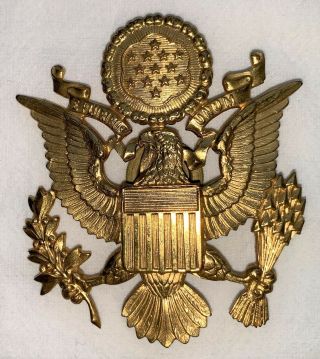 Wwii Us Army Air Corps Eagle Pin Device For Officer 