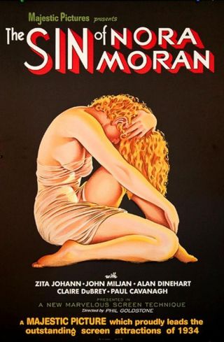 The Sin Of Nora Moran Vintage Movie Poster Lithograph Zita Johann S2 Art