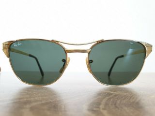Vintage B&l Ray - Ban Usa Signet Sunglasses By Bausch And Lomb W/case