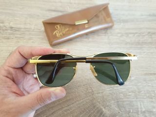 Vintage B&L RAY - BAN USA SIGNET Sunglasses by Bausch and Lomb w/Case 5