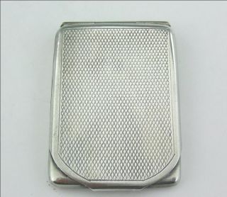 Art Deco Solid Sterling Silver Matchbook Case / Holder