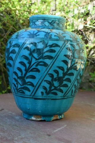 Turquoise Persian Ceramic Vase