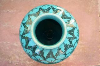 Turquoise Persian Ceramic Vase 7
