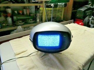 Panasonic Orbitel Ufo Transistor Tv Vintage Mid Century Eyeball Tr - 005c F152531