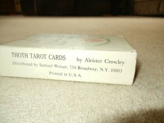 Rare Crowley Thoth Tarot Deck - Samuel Weiser White Box B (Early 1970s) 5