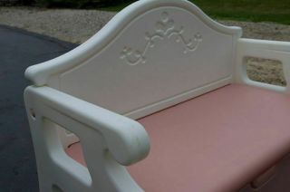 Vintage Victorian Little Tikes Toy Box Bench 1992 Pink Doll Bench Local Pick Up