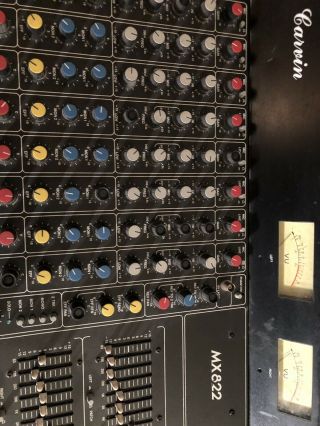 CARVIN MX822 Vintage Mixing Board/mixer ANALOG Made In US 8 Channel 2