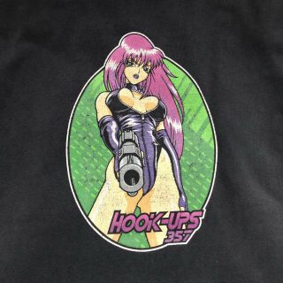 Vintage Hook Ups Skateboards Shirt Large Anime Blind World Industries Supreme