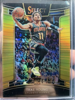 2018 - 19 Select Prizms Gold 45 Trae Young Rc 3/10 Rare
