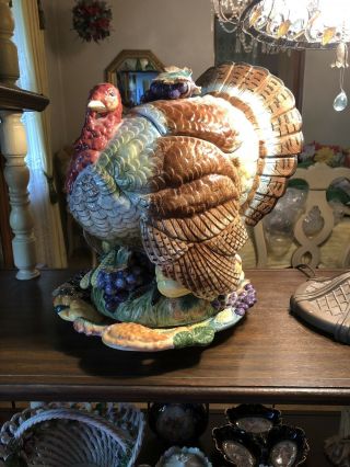 Vintage Fitz & Floyd Thanksgiving Turkey Soup Tureen 12