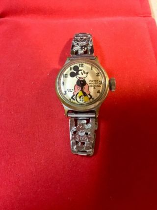 Vintage 1930’s Mickey Mouse Ingersoll Watch - Scarce & Highly Collectible