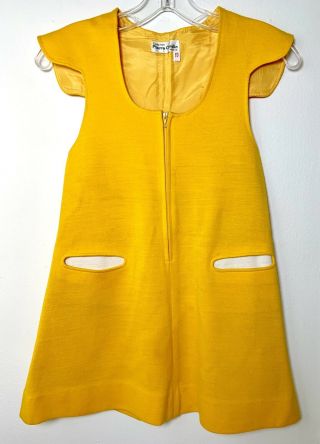 Vintage Pierre Cardin 1960’s Space Age Childrens Cut Out Dress Rare