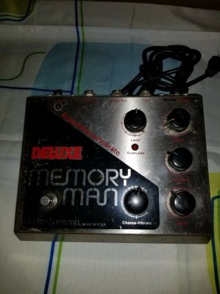 Vintage Electro Harmonix Deluxe Memory Man Echo/delay Pedal Big Box Dual Mn3005s