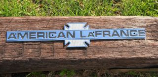 Vintage American Lafrance Fire Truck Emblem,  23 /3/8 ",  Fire Fighter,  Sign,  2