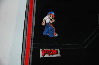 JNCO Tuffy 173 Vintage 90s Wide Leg Jeans 32w 32L Black W/ Red Stripe 3