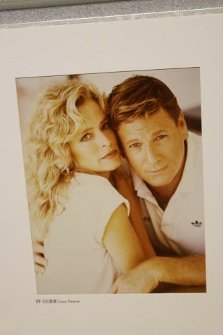 Farrah Fawcett & Ryan O’Neal Vtg 19991 TV Guide Cover Portrait 16x20 