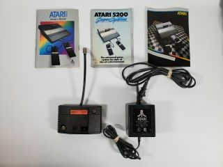 Vintage Atari 5200 4 - Port with 2 Controllers and Cords Cleaned & 5