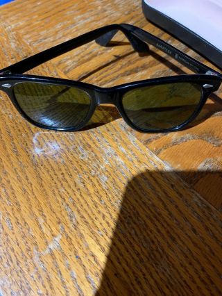 Vtg American Optical Saratoga Cn 25 - 51 Jfk Rx Sunglasses Frames Black Vintage