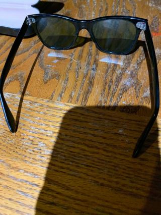 Vtg American Optical Saratoga CN 25 - 51 JFK Rx Sunglasses Frames Black Vintage 3