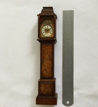 Vintage1984 Miniature Dolls House Handmade Artist Signed Grandfather Clock