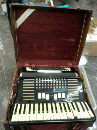 Rare 1950s Excelsior Model 608 Accordion - Made In Italy