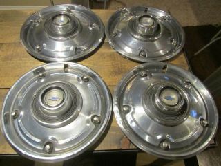 4 Vintage Chevrolet Truck Hubcaps Pickup 15 " 1973 - 1979 Gmc Chevy Rare Style