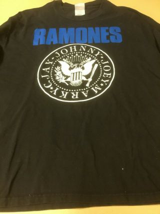 Elan - Vintage Ramones Long Sleeve T - Shirt " Adios Amigos " Tour 1995 Punk Rock Xl