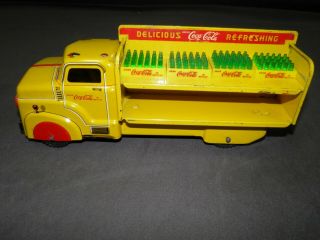 MARX COCA COLA 1950 ' S PRESSED STEEL TOY TRUCK,  RARE CRATES HAND TRUCK 4