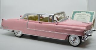 Vintage 1:12 - Scale Elvis Presley 1955 Pink Cadillac Sculpture BRADFORD EXCHANGE 3