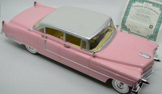 Vintage 1:12 - Scale Elvis Presley 1955 Pink Cadillac Sculpture BRADFORD EXCHANGE 4