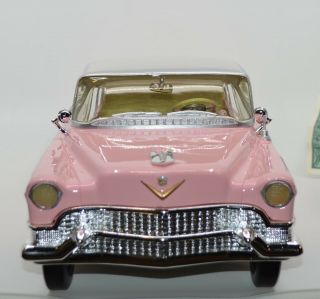 Vintage 1:12 - Scale Elvis Presley 1955 Pink Cadillac Sculpture BRADFORD EXCHANGE 5