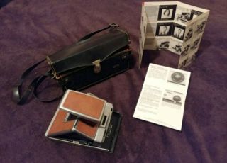 Vintage Polaroid Sx - 70 Land Camera With Sx - 70 Carrying Case