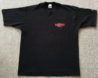 Vintage Resident Evil Capcom Men ' s XL Black 90s Video Game Promo T Shirt 2